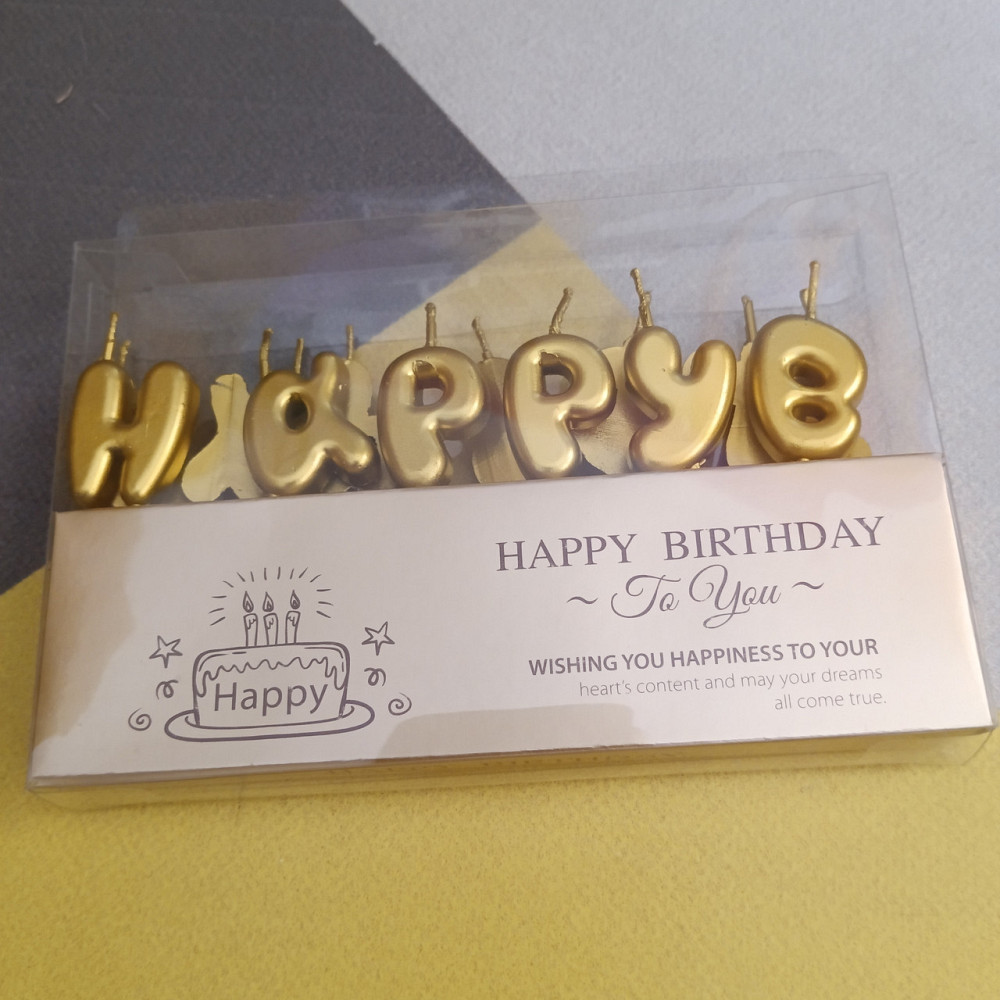 Свічка для торта літери happy birthday Київ - фото 2