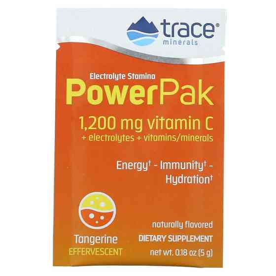 Електроліти Trace Minerals Research Electrolyte Stamina Power Pak 30 пакетов по 5 г мандарин Київ
