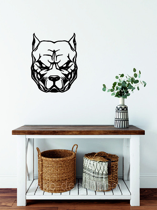 Декоративне настінне Панно «Собака», Декор на стіну 70*55 см, Чорний Київ - фото 5