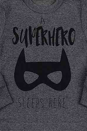 Піжама дитяча для хлопчика, антрацит рібана весна осінь Київ