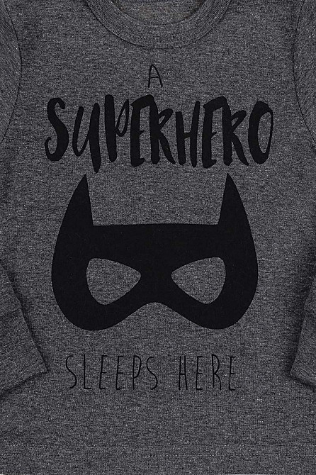 Пижама детская для мальчика, антрацит весенняя осенняя рибана Киев - изображение 2