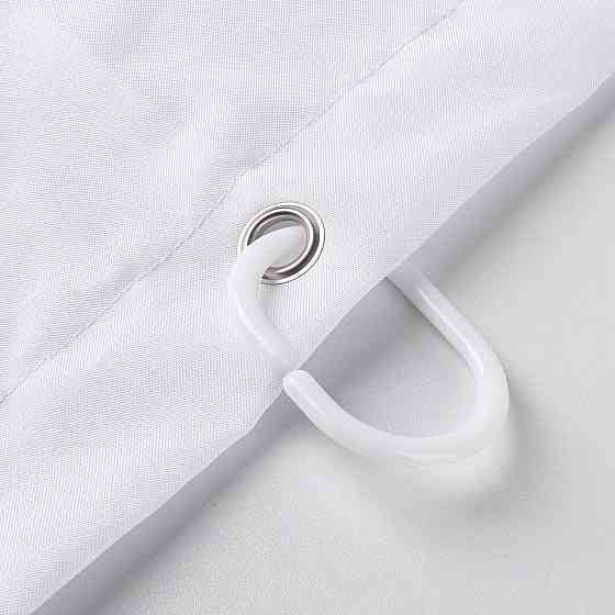 Шторка для ванны из полиэстера водонепроницаемая Bathlux 180x180 см с кольцами, занавеска для ванной комнаты Каменец-Подольский