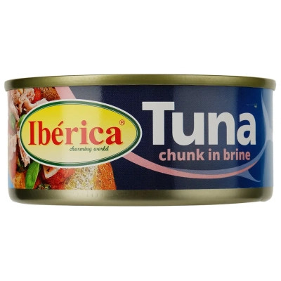 Рыбные консервы Iberica Тунец целый в собственном соке 150 г (8436024298932) Винница - изображение 1
