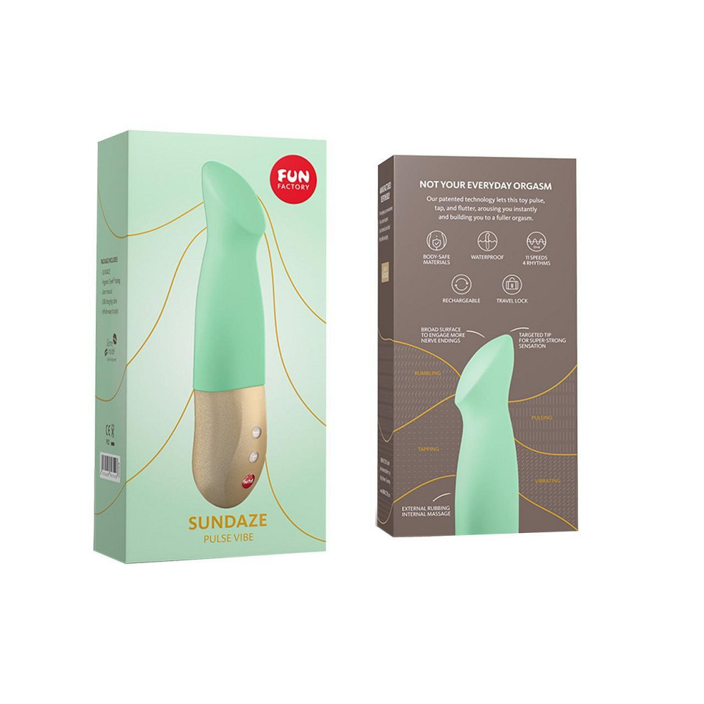 Вибратор-пульсатор Fun Factory SUNDAZE pistachio Sex Aura Киев - изображение 8