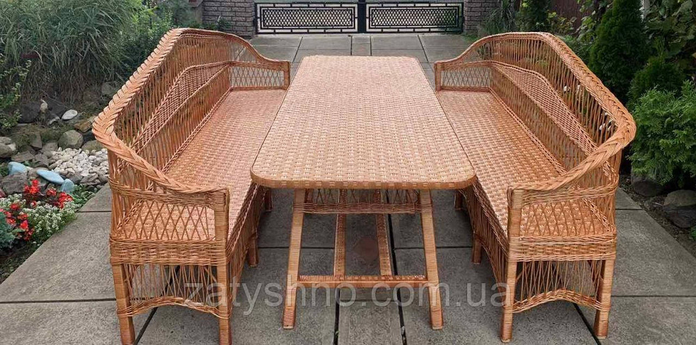 Большой плетеный набор из лозы с диванами Киев - изображение 2