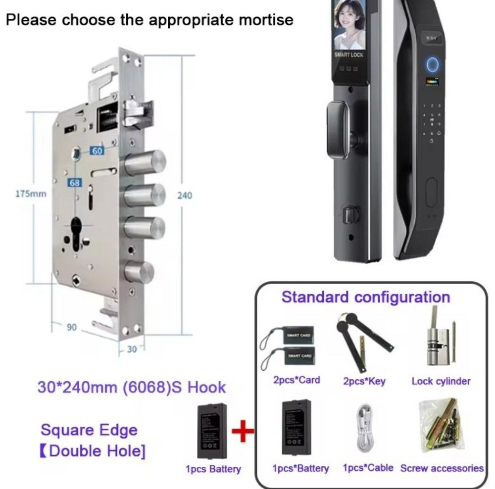 Смарт Замок  WiFi з розпізнавання обличчя пальця коду  NFC. Харків - фото 7