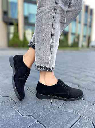 Туфлі жіночі RONE чорні замша натуральна 38р.-24.5см. 39р.-25.5см. (2673) Коломия