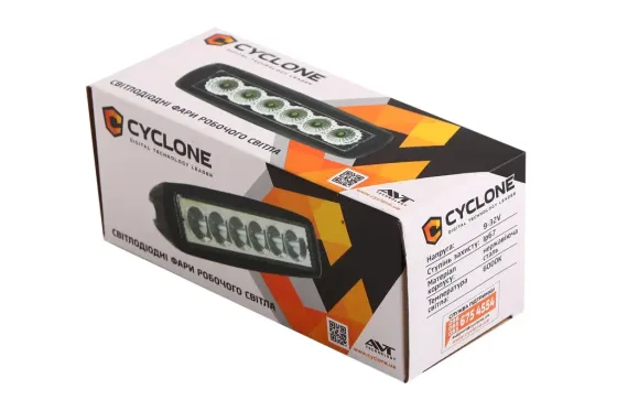 Фара дневного света 160* 46*99мм Cyclone  6 Epistar 3W/1800лм/6000К (направленный дальний) Винница