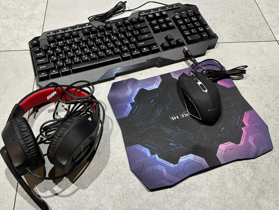 Набор игровой клавиатура, мышь, гарнитура и коврик XTRIKE ME CMX-415. Харьков - изображение 7