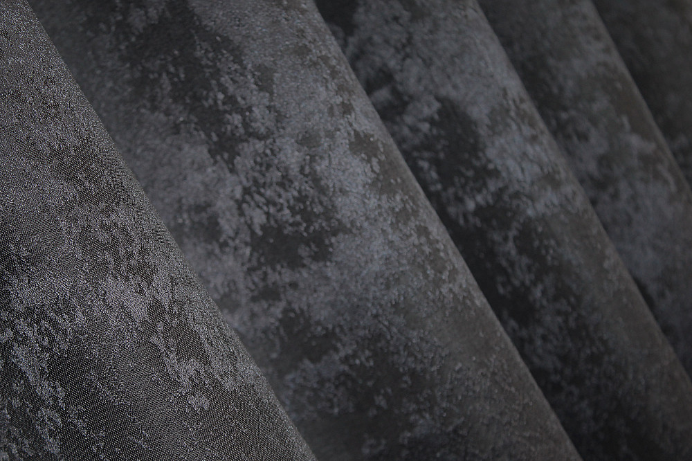 Комплект коротких штор VR-Textil Жакард Sultan YL № 1211ш Графітовий 130х170 см 2 шт (35-0004) Київ - фото 8