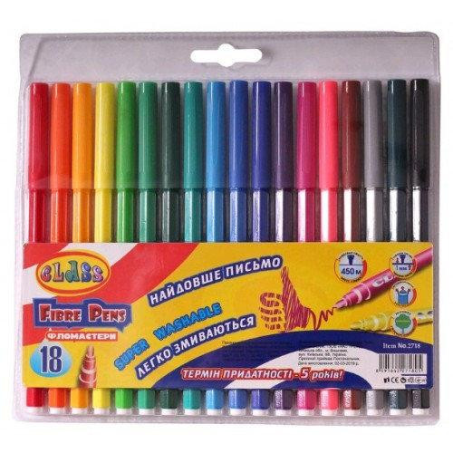 Фломастери "CLASS" PREMIUM 18кол 2718 довж.письма 450м, шт Київ - фото 1