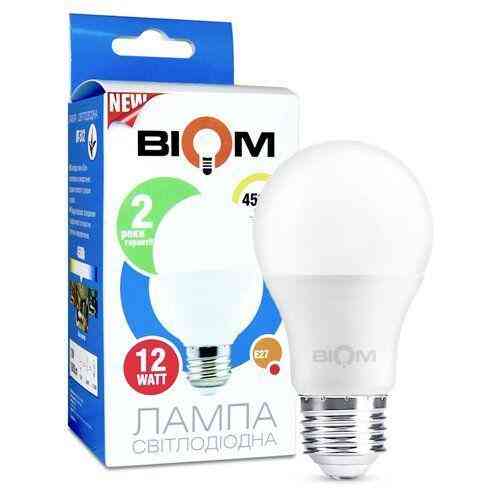 Лампа Biom BT-512 A60 12W E27 4500K Харьков