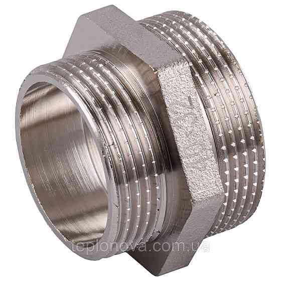 Ніпель редукційний 1 1/2"х1 1/4" НН нікельований NN762S OPTIMUM Чернівці