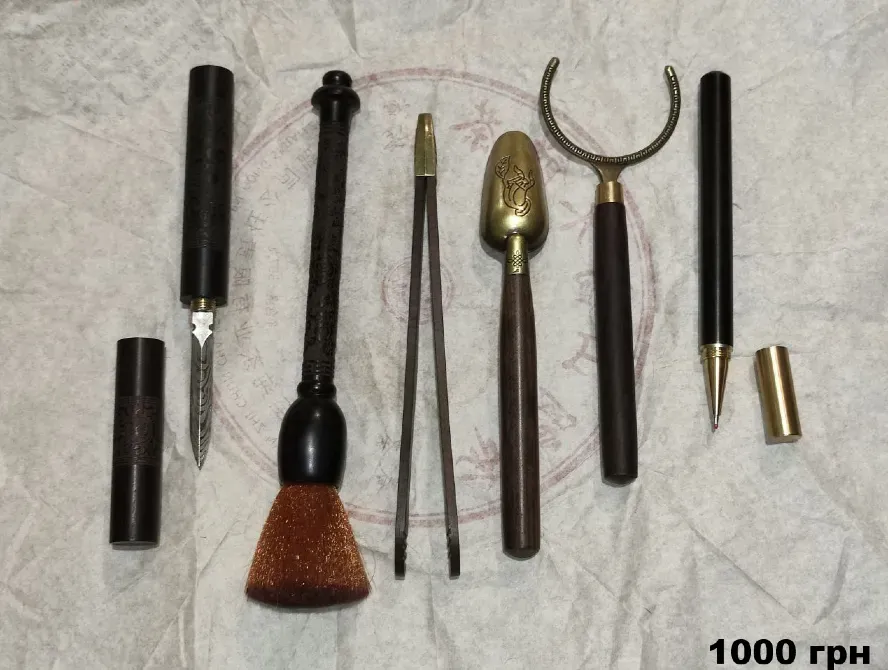 Инструмент для чайной церемонии чайный пинцет пуэрный нож (шило) Кременчуг - изображение 1