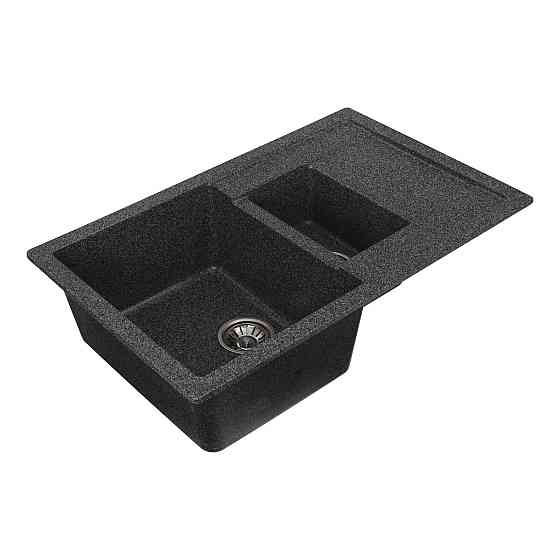 Гранітна мийка для кухні VALESO TOSKANA 7850W матова Графіт Коломыя