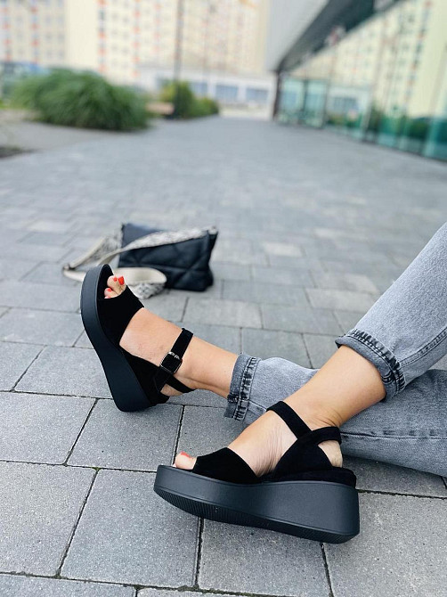 Nivelle Босоніжки жіночі NIVELLE 1873/21700 чорні (літо, замша натуральна) (3717) Коломия - фото 5