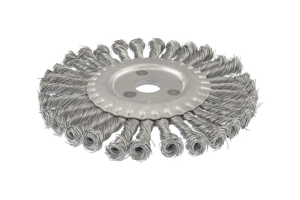 Щітка дискова MASTERTOOL з плетеного дроту Ø 180х22.2 мм 19-9018 Коломыя - изображение 1