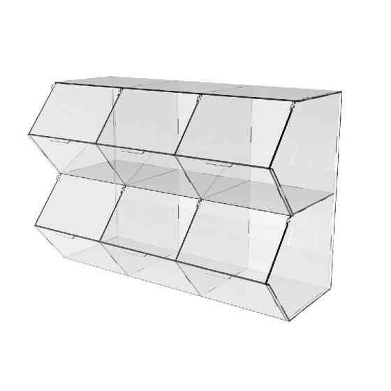 Диспенсер EKOSTAR для мармеладов, снеков, орехов 6 ячеек Киев