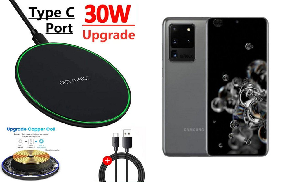 Беспроводное зарядное устройство Copper до 30W для Nothing Phone (3), USB-C, LED Киев - изображение 1