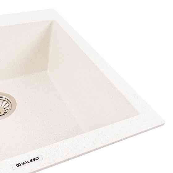 VALESO Гранітна мийка VALESO GALAX 5050 матова Біла в крапку Киев
