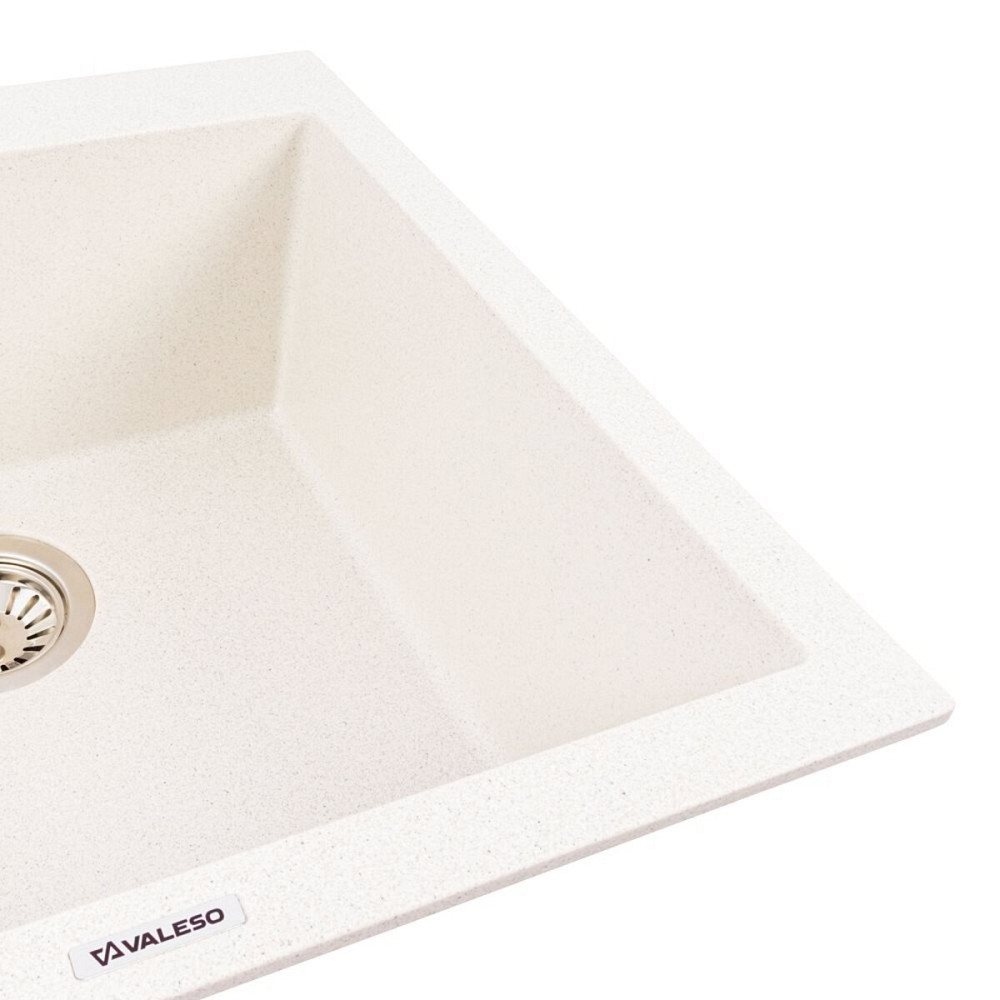 VALESO Гранітна мийка VALESO GALAX 5050 матова Біла в крапку Киев - изображение 4