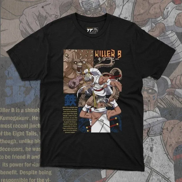 Футболка чоловіча з  принтом Наруто Кіллер Бі Розмір 48 Anime0970 Дніпро - фото 1