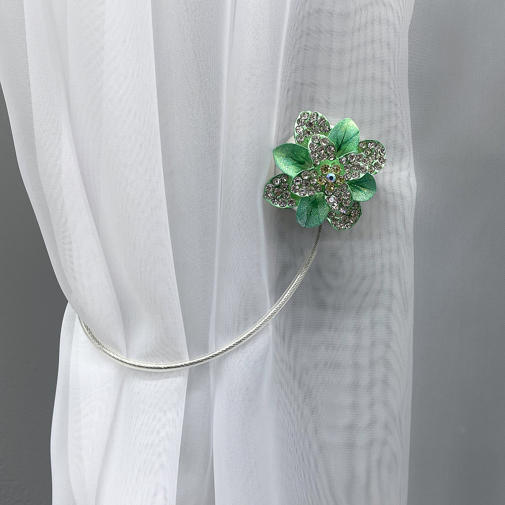 Магніти для штор та гардин "Flowers" набір 2 шт М'ятний  (81-205) Київ - фото 3