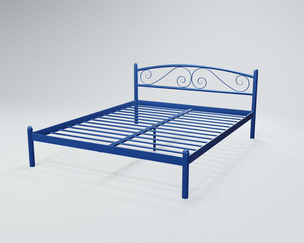 Кровать двухспальная ViolaDesign 180х200 синий Киев - изображение 1