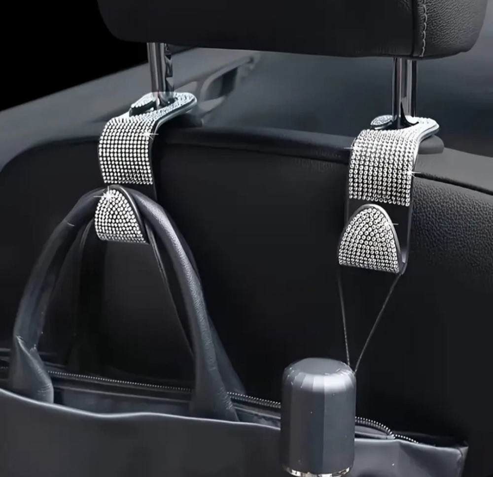 Гачки органайзери для підголовників в авто зі стразами 2 шт Сміла - фото 2