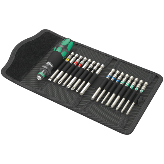 Отвертка Wera Kraftform Kompakt набор 17шт, битодержатель 1/4