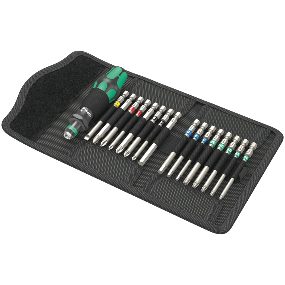 Отвертка Wera Kraftform Kompakt набор 17шт, битодержатель 1/4
