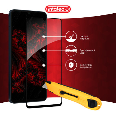 Скло захисне Intaleo Full Glue Samsung A06 Black (1283126598708) Вінниця - фото 5