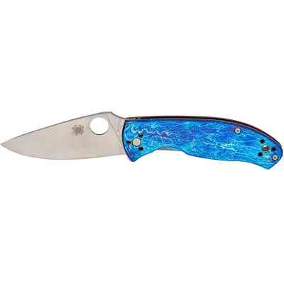 Ніж Spyderco Tenacious D2 Titanium Blue (C122TIBLD2P) Вінниця