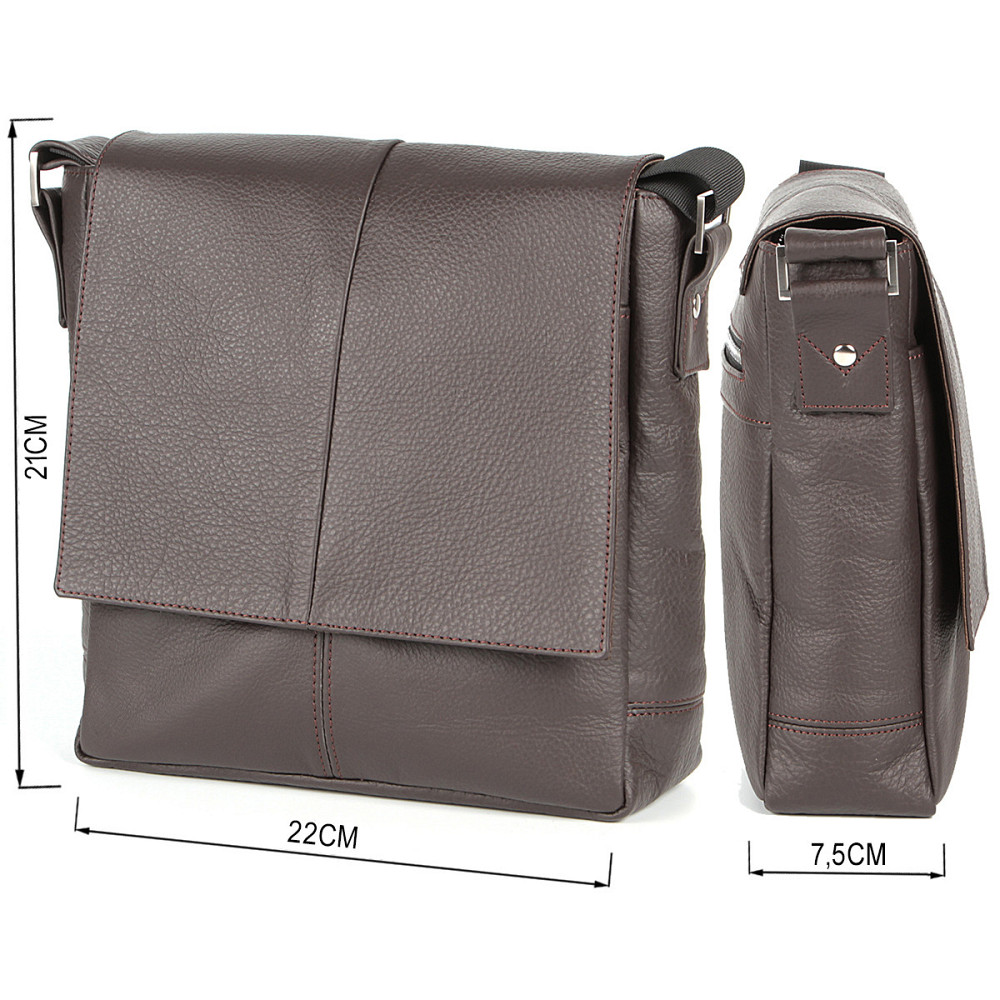 Сумка шкіряна Коричнева (SHVIGEL) Київ - фото 7