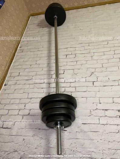 Штанга наборная на 32 кг Гантели, гири, штанги и диски в ударостойком пластике Киев - изображение 6