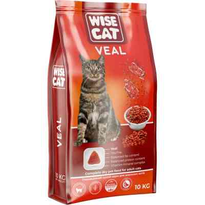 Сухий корм для кішок Wise Cat Veal 400 г (4820111141661) Вінниця