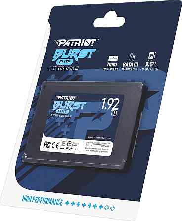 Накопичувач SSD 1.92TB Patriot Burst Elite 2.5" SATAIII TLC (PBE192TS25SSDR) 2.5" Харків