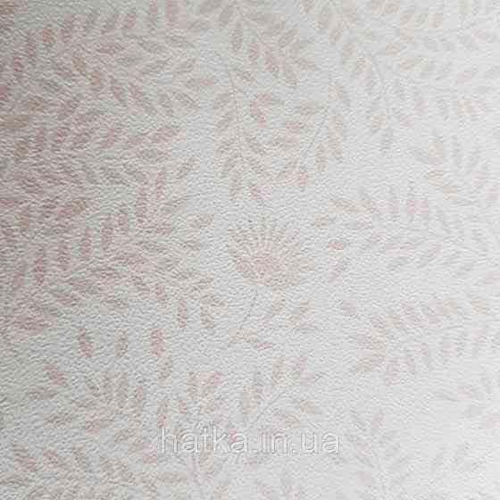 Шпалери флізелінові дитячі еко Lutece Tartine et Chocolat листя гілочки рожеві квіти на білому Київ