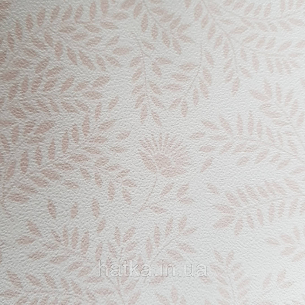 Шпалери флізелінові дитячі еко Lutece Tartine et Chocolat листя гілочки рожеві квіти на білому Київ - фото 3