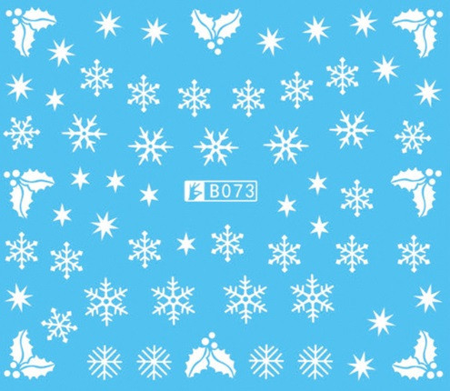 Наклейки на нігті водні, новорічні - розмір стікера 5*6см Київ - фото 1