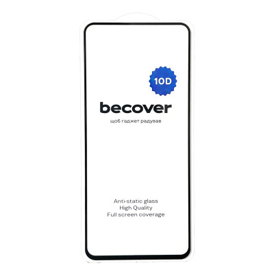 Стекло защитное BeCover 10D Oppo A5x / A5 2025 (4G/5G) Black (713930) Винница - изображение 3