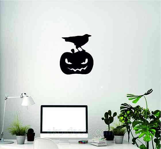 Декоративне настінне Панно «Хеллоуїн — гарбуз», Декор на стіну 110*91 см Київ