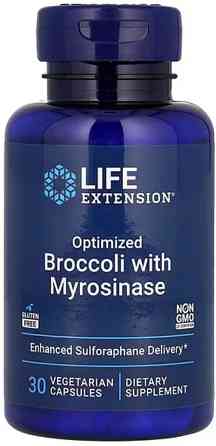 Брокколи с мирозиназой Life Extension Optimized Broccoli with Myrosinase 30 капс Киев