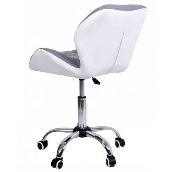 Кресло офисное компьютерное B-531 на колесиках рабочее для компьютера офиса дома Серо-белый Киев