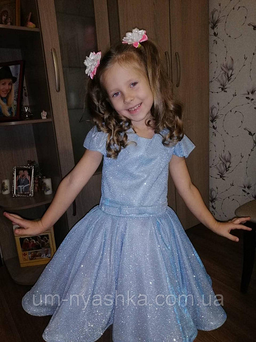 Платье Звездочка серое с голубым и розовым переливом на 116-128 Кривой Рог - изображение 5