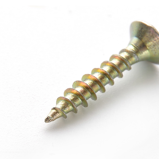 Саморіз універсальний з потайною головкою 3,0*30мм цинк жовтий 200 шт/уп APRO Житомир - фото 4