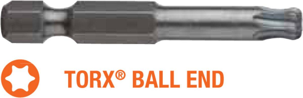 Насадка викруткова USH Industry "тонке жало" BallEND TORX T10K x 50 мм подовжена, Уп. 5 шт. Одеса - фото 1