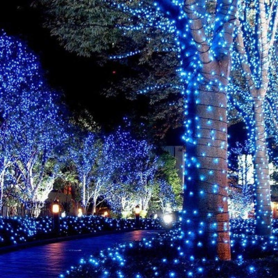 Світлодіодна гірлянда 100 LED / 10 метрів: Теплий білий, Пульт, Таймер, 8 режимів, Водонепроникна Київ