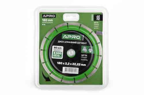 Диск відрізний для бетону 180х2.2х22.22мм (16-18%) Сегмент APRO Рівне
