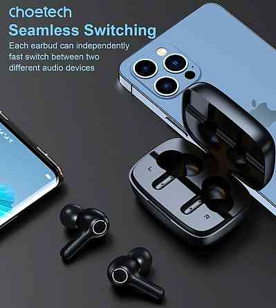 Bluetooth-гарнітура Choetech BH-T06 TWS bluetooth Чорний Харьков